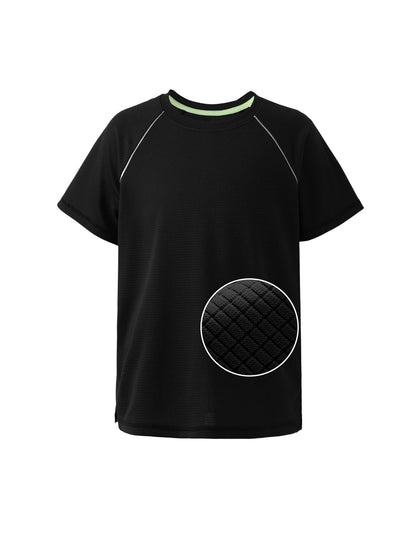 PatPat Lightflow™ Kids Boys Air-Grid Breathable Athletic T-Shirt