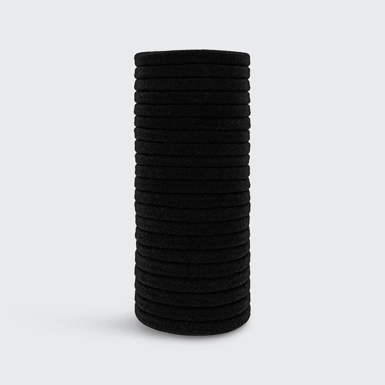 Kitsch Recycled Fabric Seamless Hair Elastics 20pc Set - Black