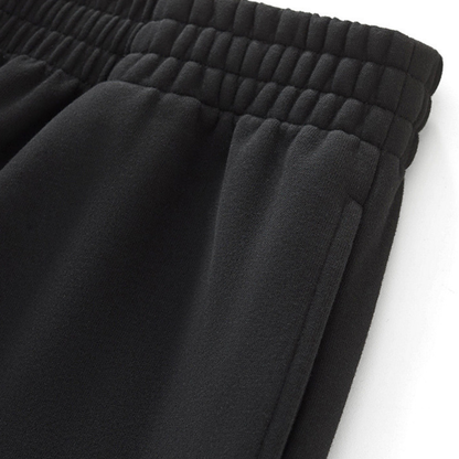 Men's Color Block Elastic Drawstring Cuff Wide Leg Pants