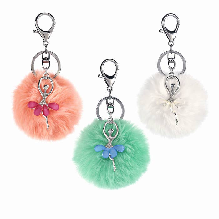 2824A Ballerina Keychain Pouf