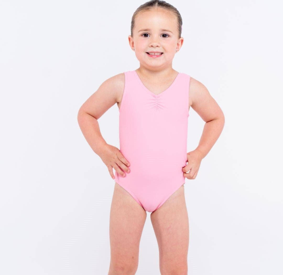 Essential Gathered Front Leotard - High Back