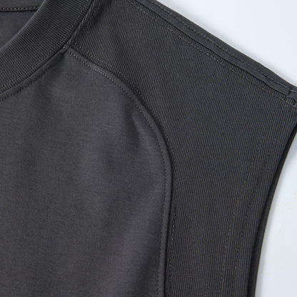 Unisex Summer Lyocell Cooling Paneled Loose Tank Top