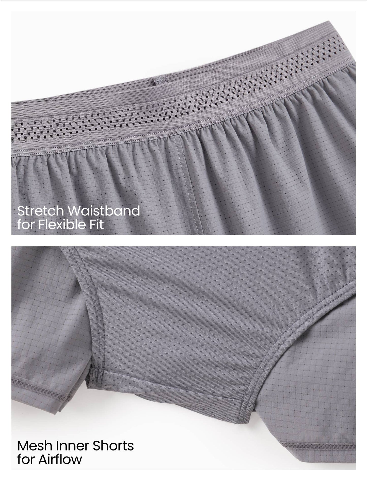 PatPat Lightflow™ Kids Boys Ultra-Light Quick-Dry Athletic Shorts