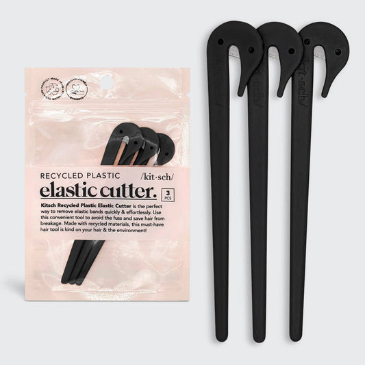 Kitsch Eco-Friendly Elastic Cutters 3pc Set - Black