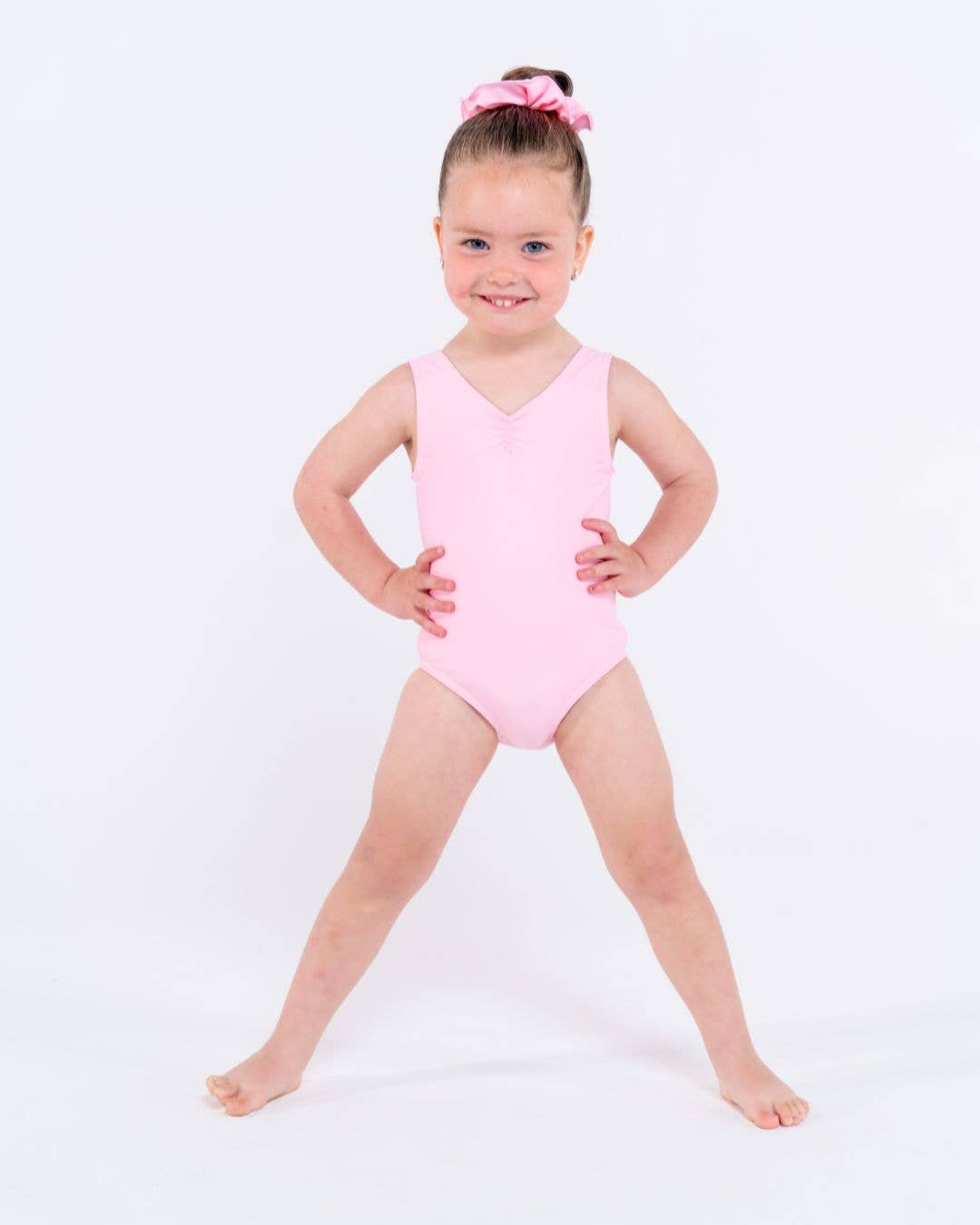 Essential Gathered Front Leotard - High Back
