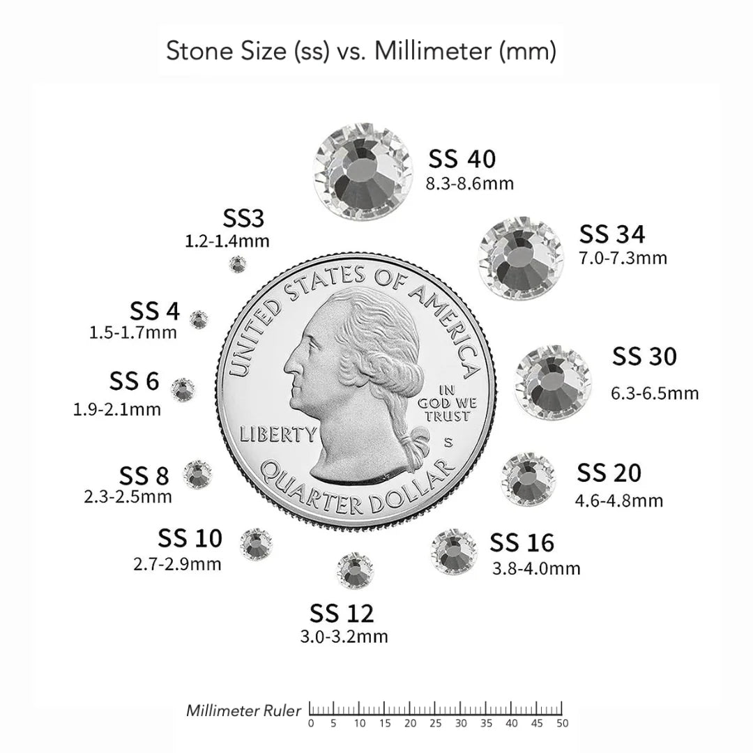 Planet Rhinestone SS10 AB Glass Rhinestones