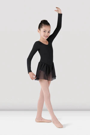 Bloch Girls Long Sleeve Skirted Leotard