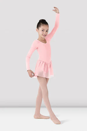 Bloch Girls Long Sleeve Skirted Leotard