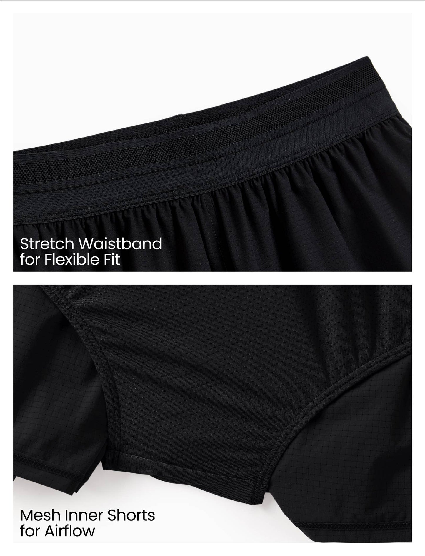 PatPat Lightflow™ Kids Boys Ultra-Light Quick-Dry Athletic Shorts