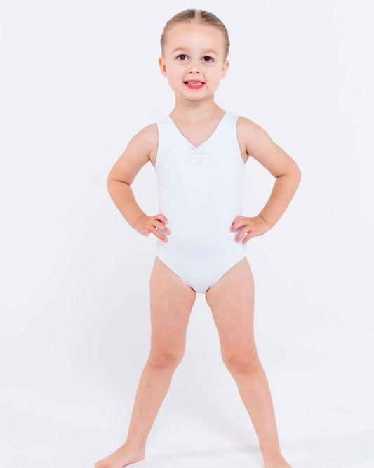 Essential Gathered Front Leotard - High Back